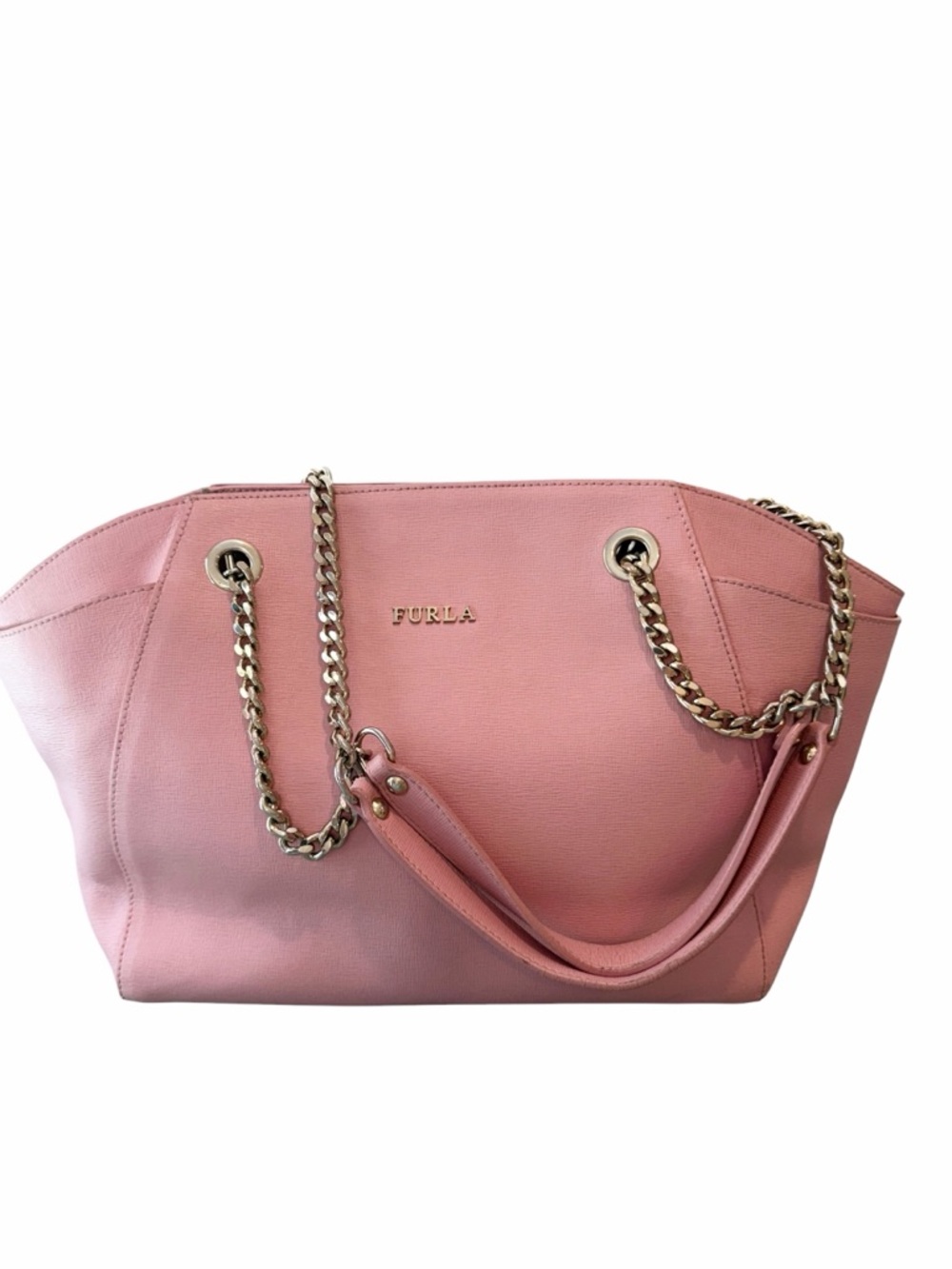 Furla Julia Medium Saffiano Leather Tote – Light Pink / Magnolia
